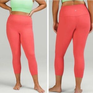 NWT Women's Lululemon Align 25 Pale Raspberry Leggings with Pockets (Size 10)